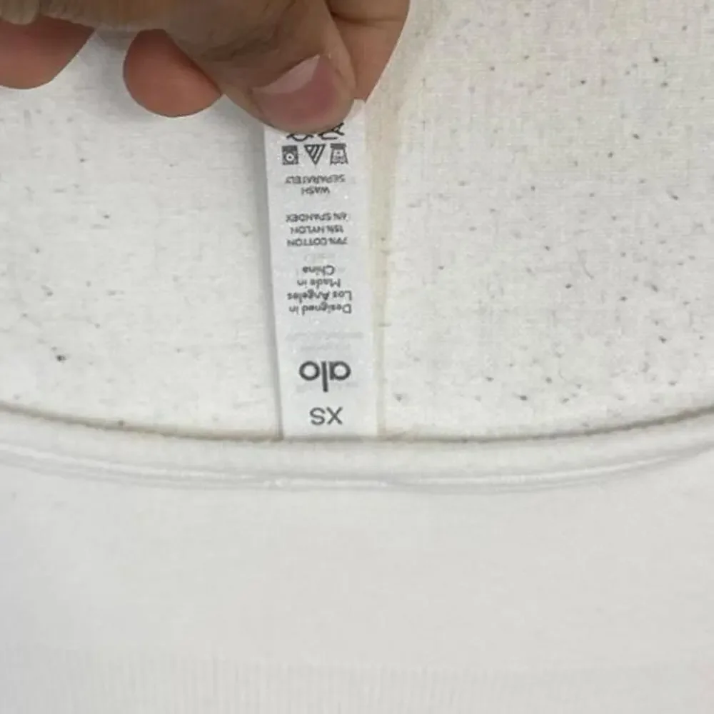 Alo Yoga white sports bra size XS Pilates
